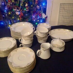 48 piece Mikala Valhala Dinnerware Set